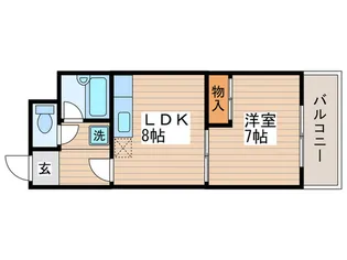 パークサイドマンション松が丘【4階】の間取り