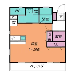 アヴィル旭町II【2階】の間取り