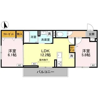 Erbe(エルベ)【3階】の間取り