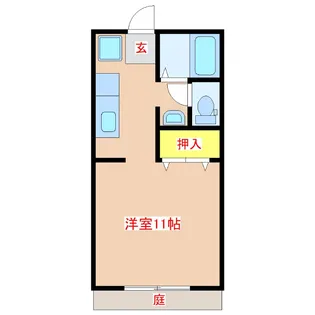 マルコシティー C棟【1階】の間取り