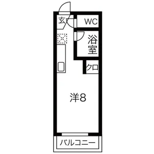 1Rの間取り画像