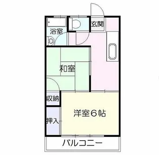 オチャード【3階】の間取り