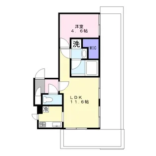 サットンアリビオ八王子【7階】の間取り