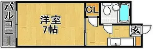 1Kの間取り画像