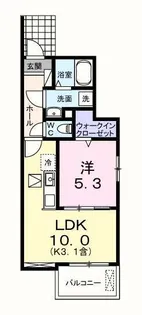 アルドーレII【1階】の間取り