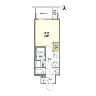 バウスフラッツ新大阪【6階】の間取り