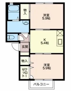 シャーメゾンエテルノ【2階】の間取り
