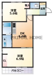 Trois SUD【1階】の間取り