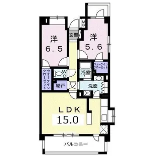 ノーブルフォレスタII【3階】の間取り