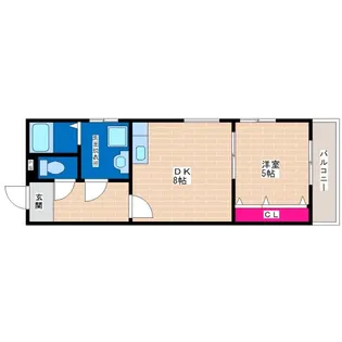 ラオーブII【4階】の間取り