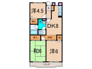 ルシエ-ル梶ヶ谷【1階】の間取り