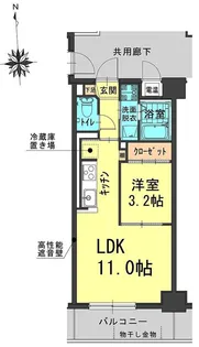 アネシストリア【4階】の間取り