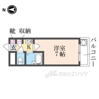 シティパレス東生駒P-3C棟【2階】の間取り