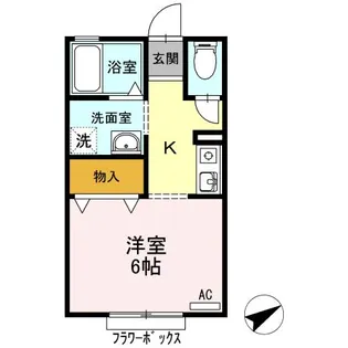 UA三滝コーポ【2階】の間取り