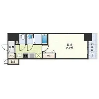 ディアレイシャス浅間町【14階】の間取り