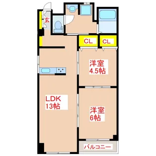 第一藤ビル【6階】の間取り