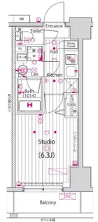 ガーラ・グランディ横濱関内【4階】の間取り