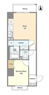 Anela Court【7階】の間取り