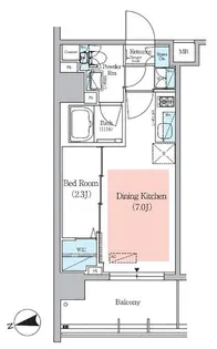東京都文京区春日1【マンション】の間取り