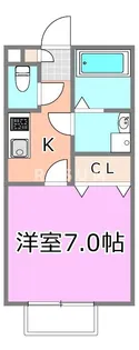 千葉県千葉市中央区宮崎町【アパート】の間取り