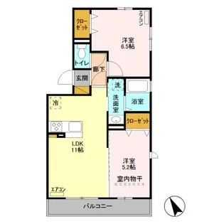 ベルメゾンちはら【3階】の間取り