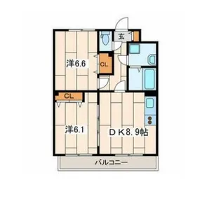 ウィスティリア【3階】の間取り