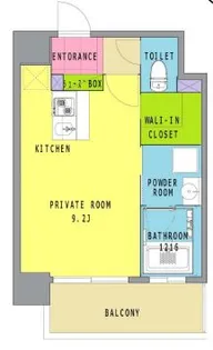 1Kの間取り画像