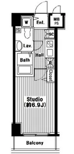 1Kの間取り画像