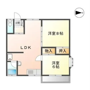 林コーポ【2階】の間取り