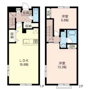 東京都世田谷区若林3【一戸建】の間取り