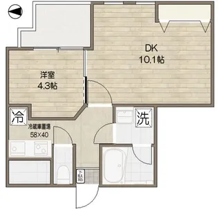 ムジーク北参道【9階】の間取り