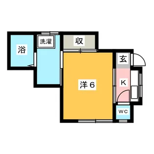 関アパートII【1階】の間取り