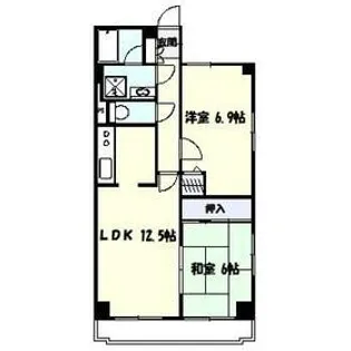 ビガーヒルズ宮崎台【2階】の間取り