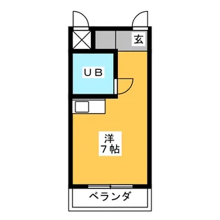 ハートイン城北町【2階】の間取り