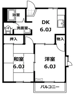 ベルフラッツ【1階】の間取り