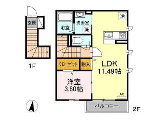 クレア富士見台の間取り