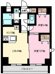アルトメイ田無【3階】の間取り