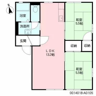 オオノニューコーポ【2階】の間取り