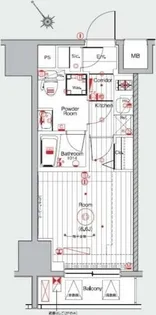 メイクスデザイン池袋【13階】の間取り