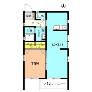 サンフラワーFUJI A【1階】の間取り