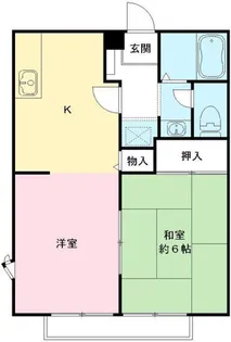 アベニュー美野里 B棟【1階】の間取り