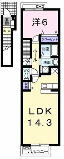 ドレー・アンファンIII【2階】の間取り
