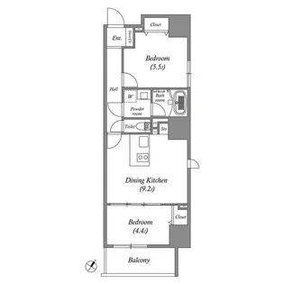 ルネサンスコート秋葉原【6階】の間取り
