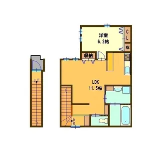 ラバンテ三日市駅前【1階】の間取り