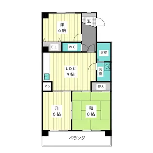 愛知県名古屋市名東区高社2【マンション】の間取り