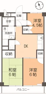 エミネント小手指【3階】の間取り