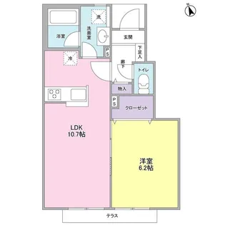 コルティーレ経堂【1階】の間取り