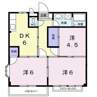 エリール藤【2階】の間取り