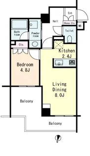 ルピナス高輪【3階】の間取り