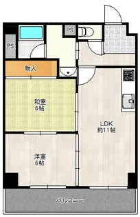 レクシア野崎【5階】の間取り